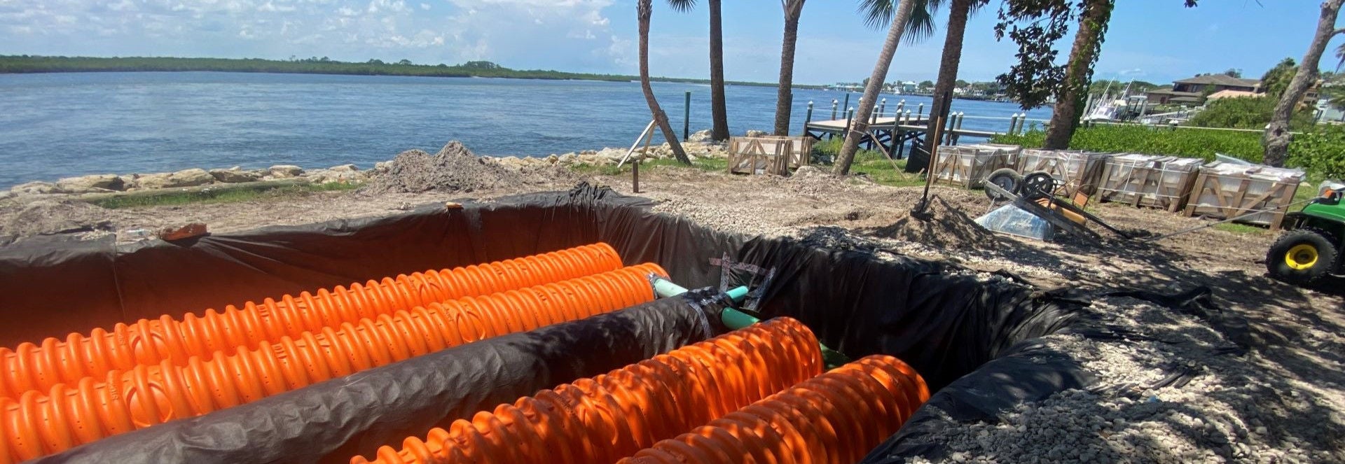 NDS StormChamber System being installed at a residence in Florida