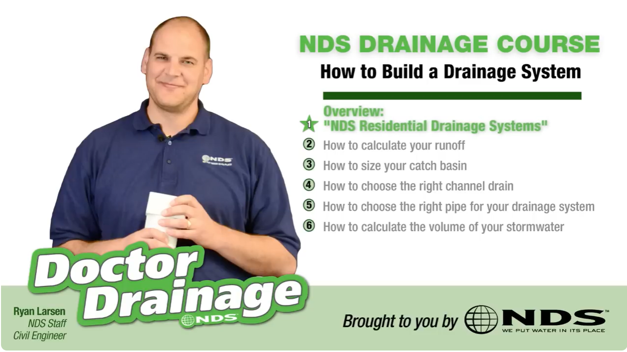 Why are residential drainage systems so important?