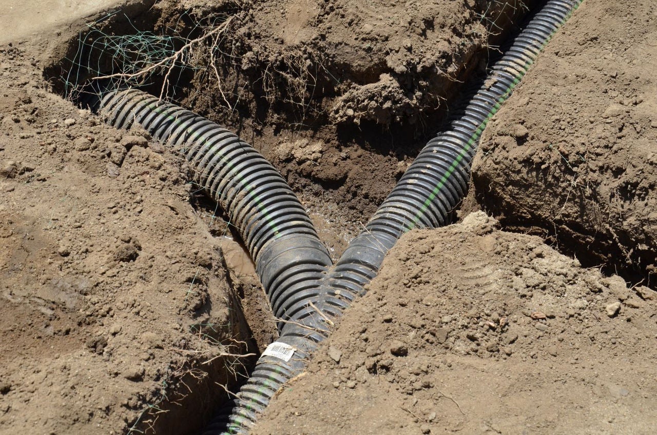 Corrugated Plastic Drainage Pipes in flexible Y connection