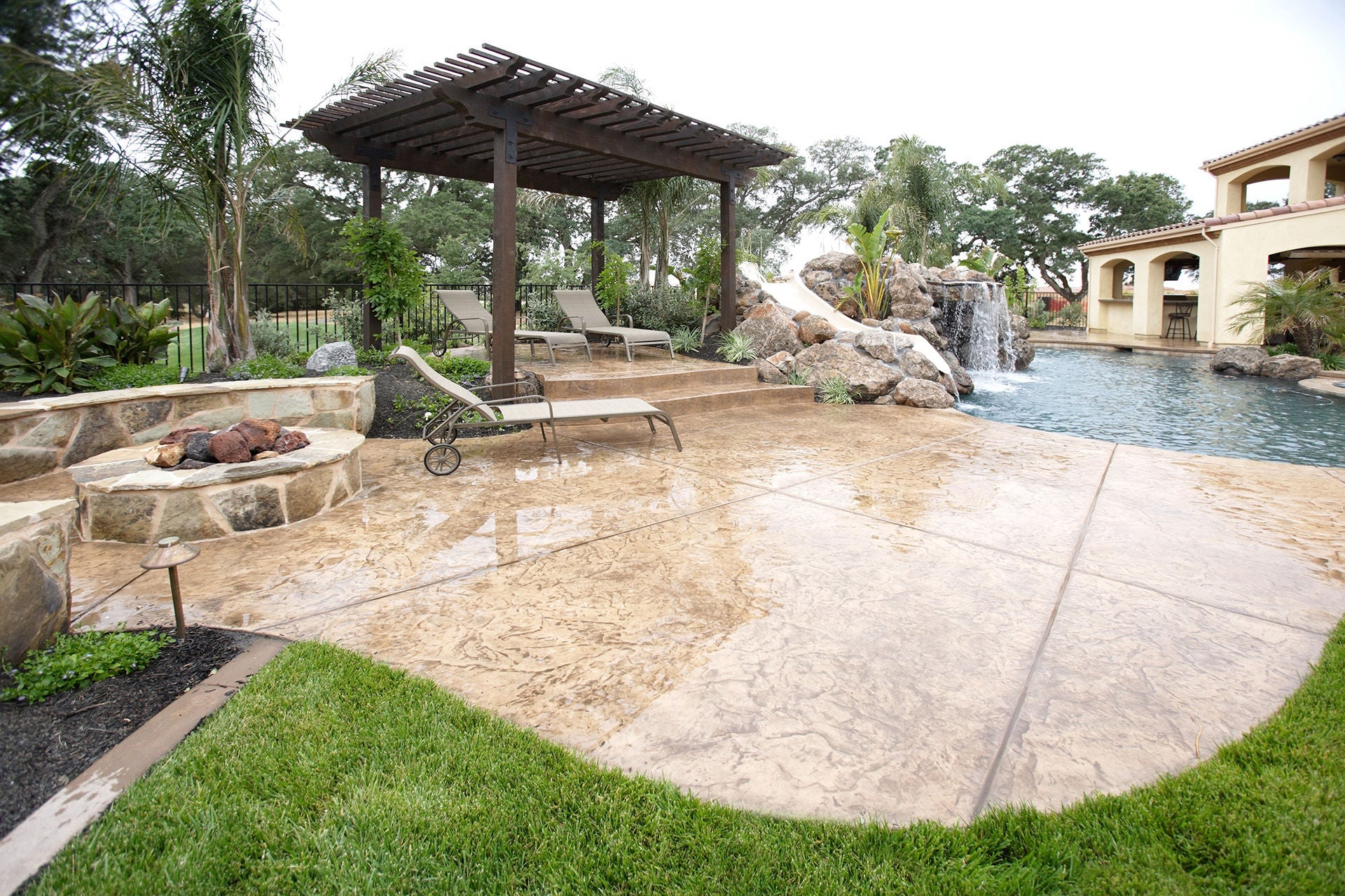 Flooded Pool Deck