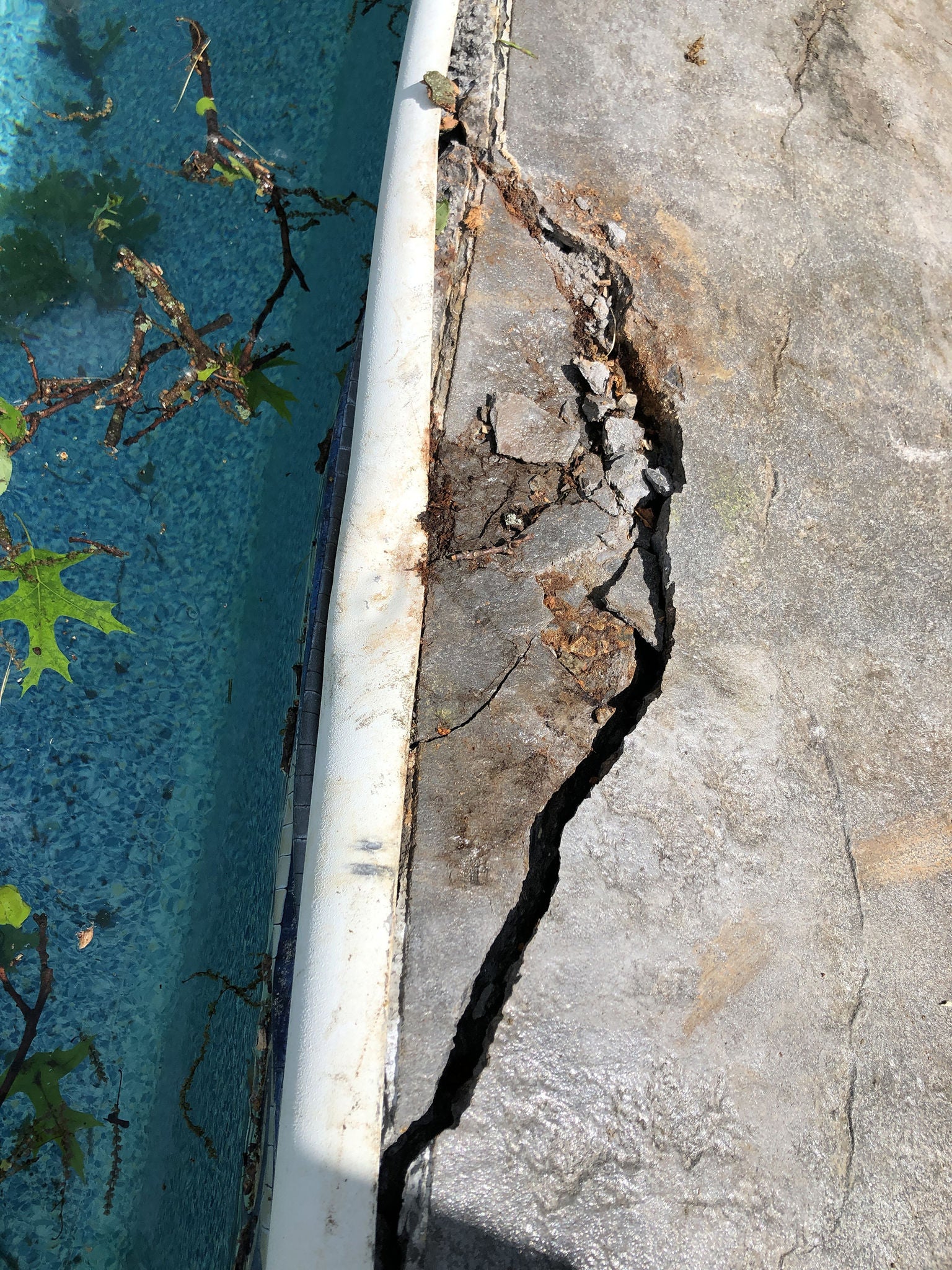 Flooded Pool Deck