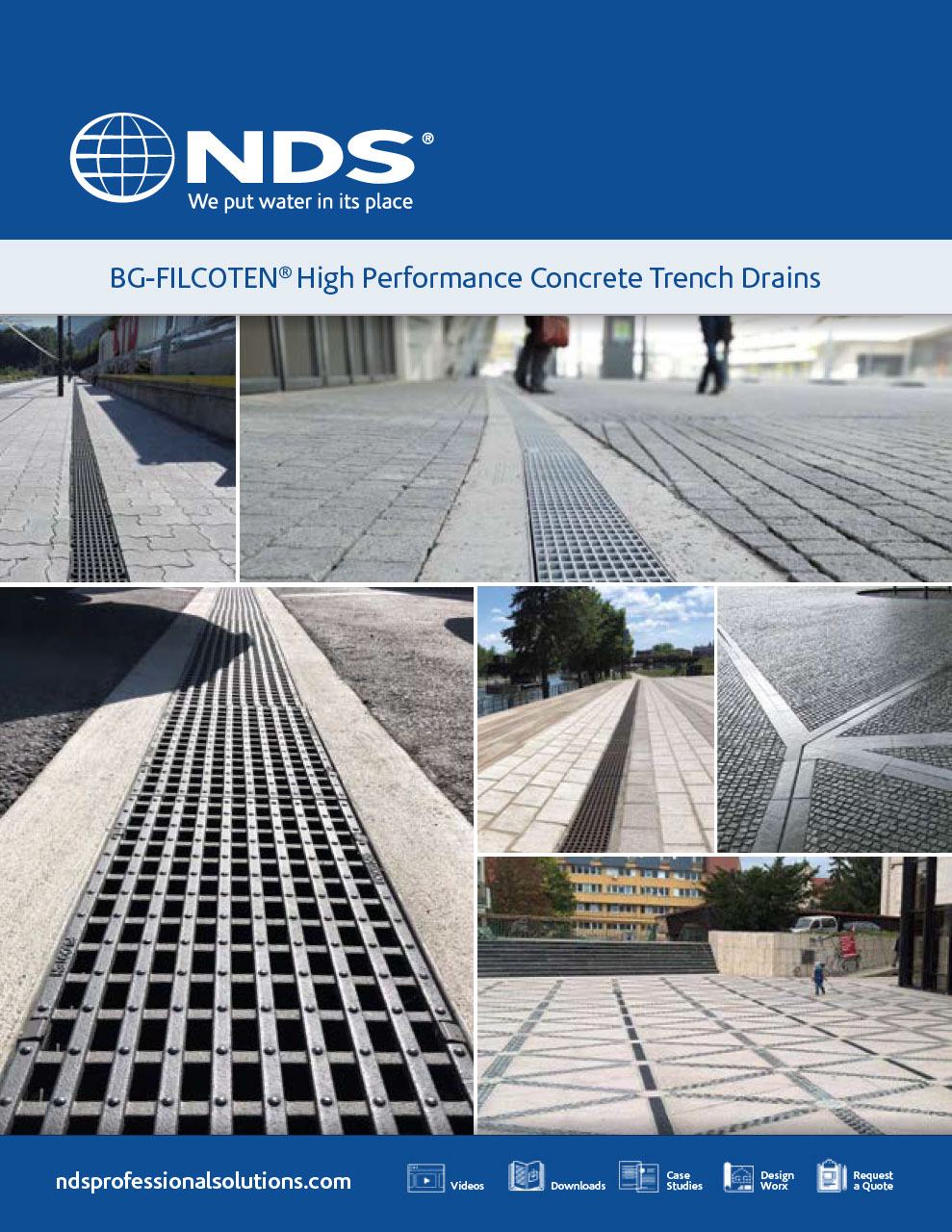 BG-FILCOTEN® by NDS® Trench Drains, Grates, & Accessories Brochure