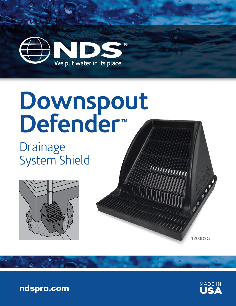 NDS Downspout Defender Drainage System Installation Manual