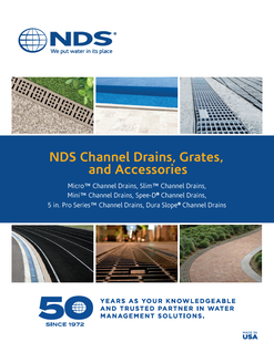 NDS Channel Drains, Grates, & Accesories for Hardscape Drainage