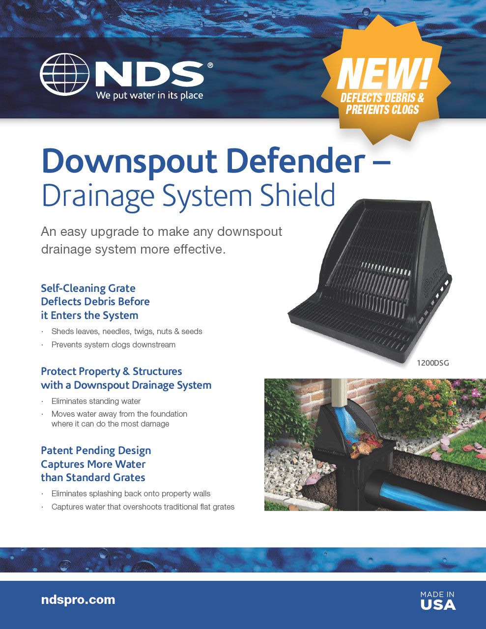 NDS Downspout Defender Drainage System 