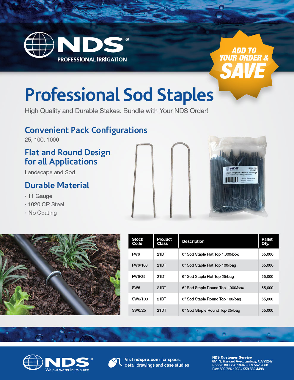 NDS Professional Irrigation Sod Staples