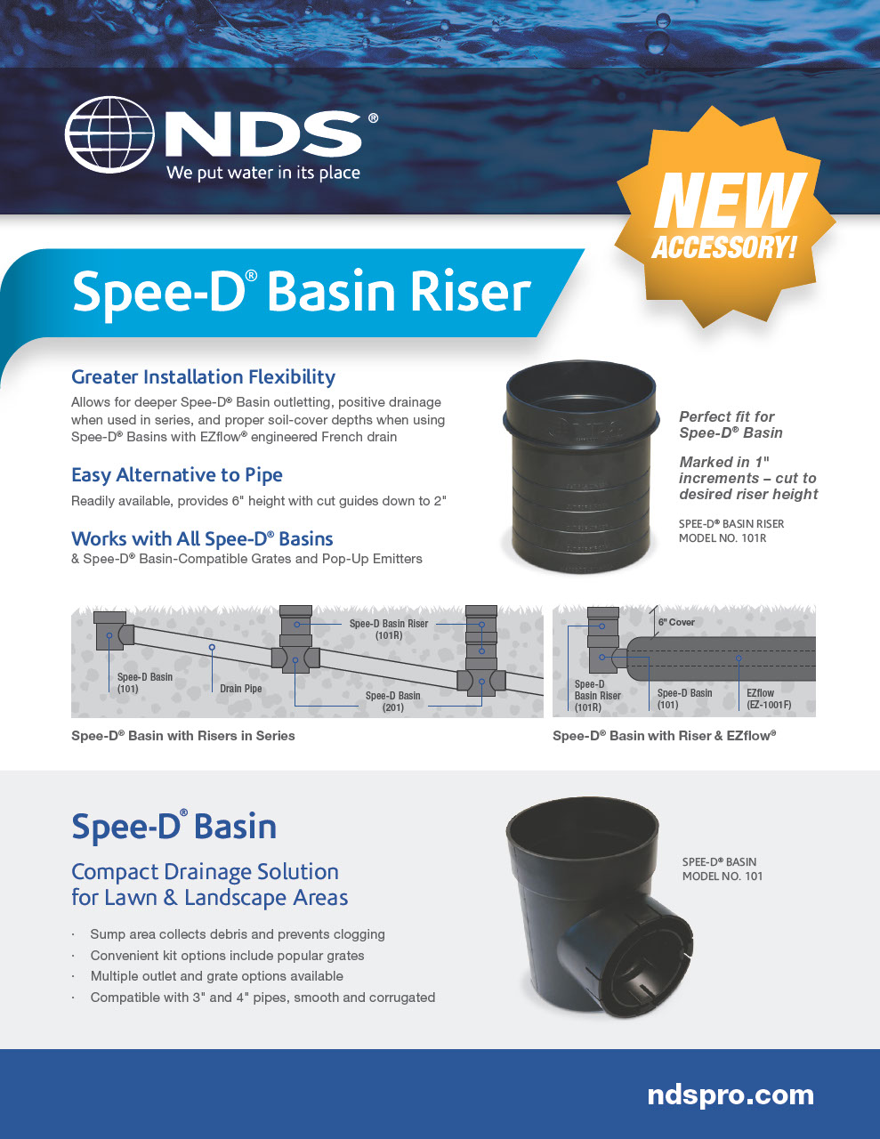 NDS Spee-D® Basin Riser for Round Catch Basins