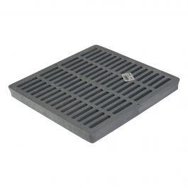 12 Inch Square Catch Basin Grate, Gray | NDS